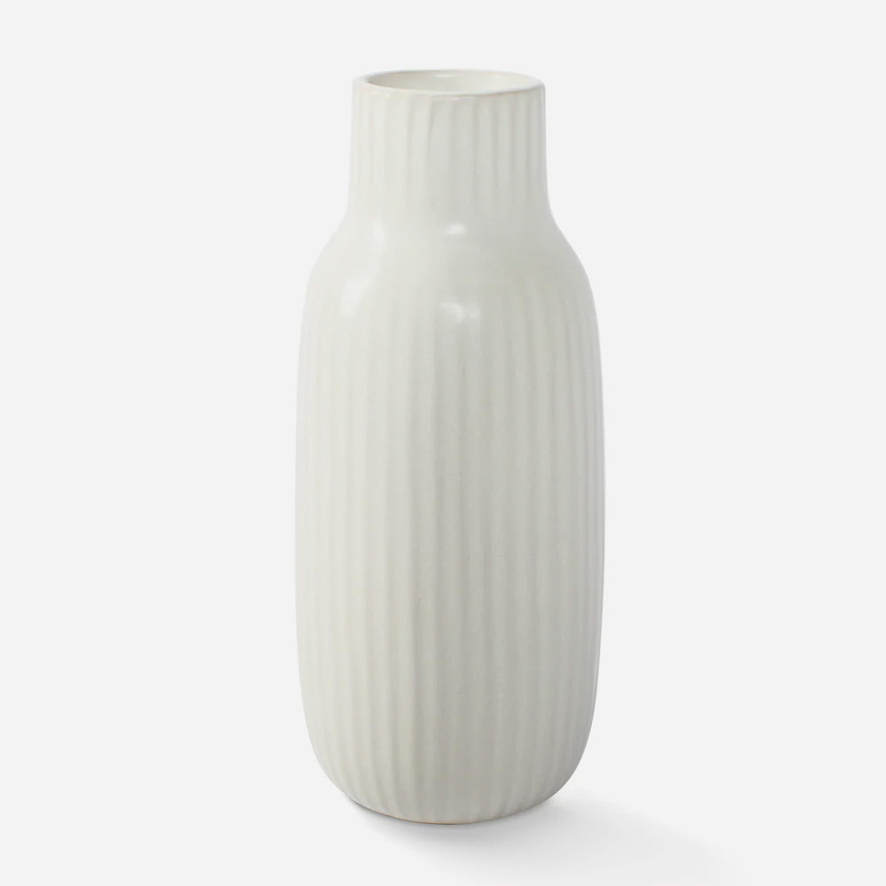 River Ribbed Slender Vase