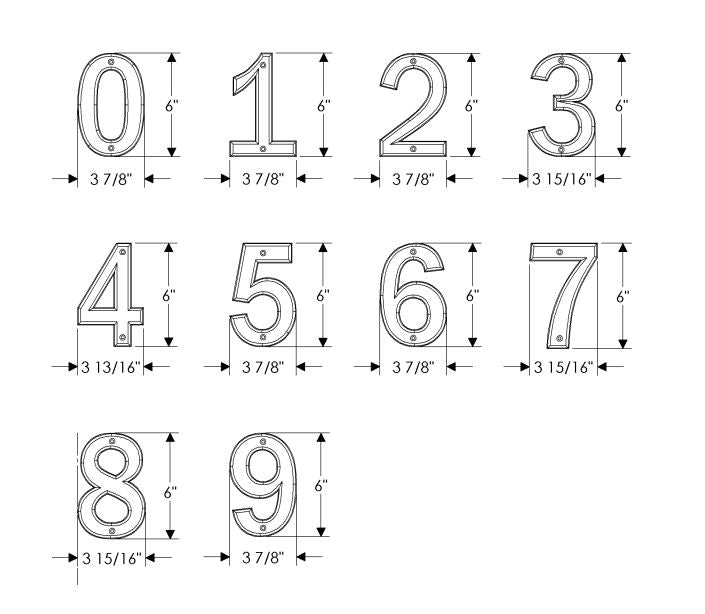 Torrey Pines House Numbers