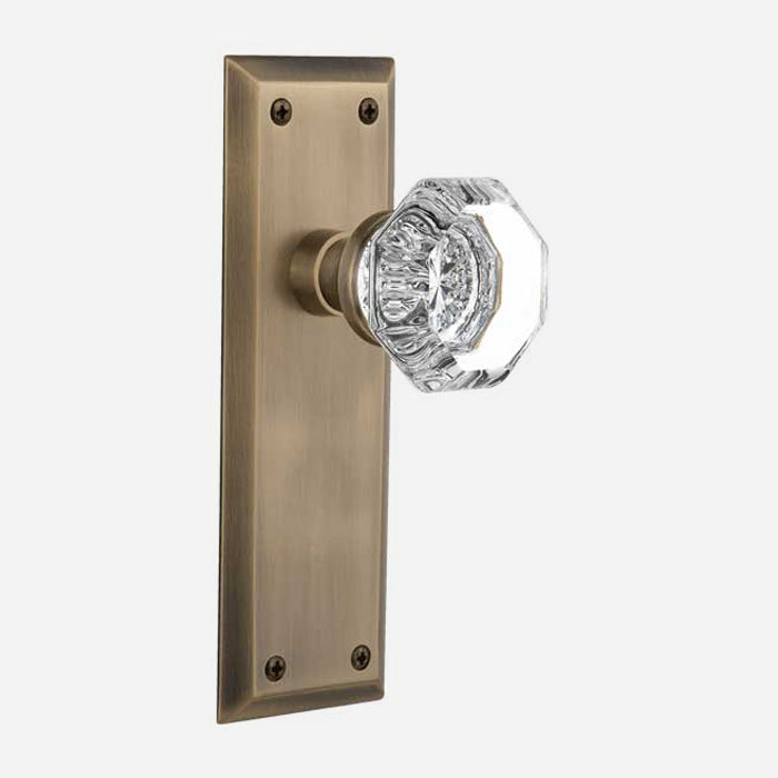 Waldorf Crystal Door Knob Set