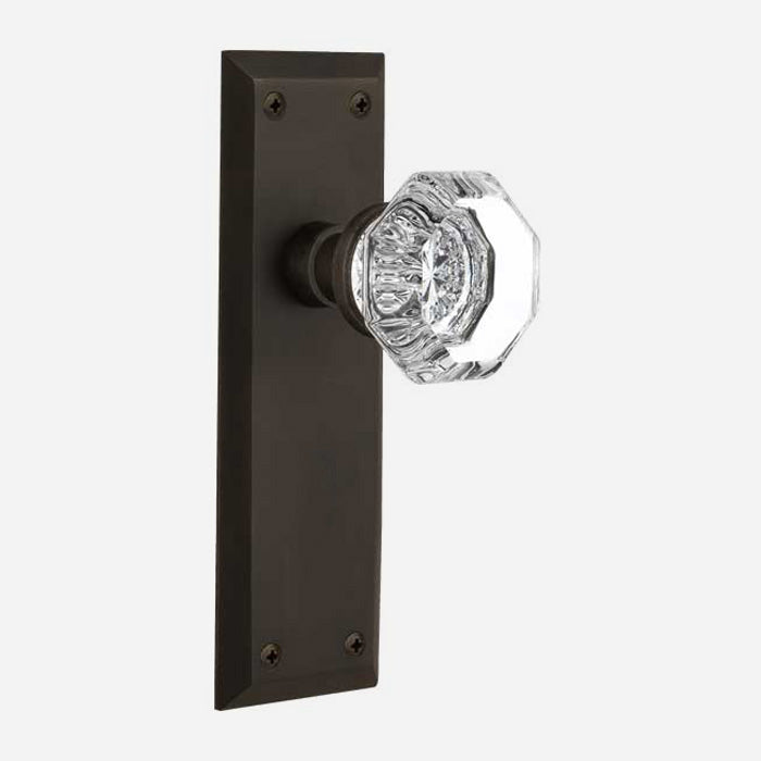 Waldorf Crystal Door Knob Set