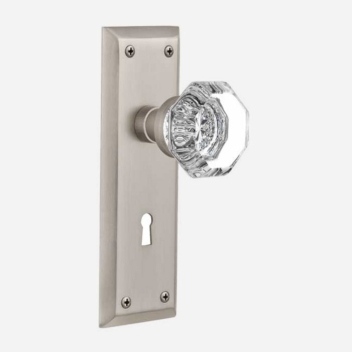 Waldorf Crystal Door Knob Set