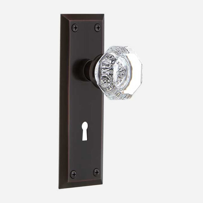 Waldorf Crystal Door Knob Set