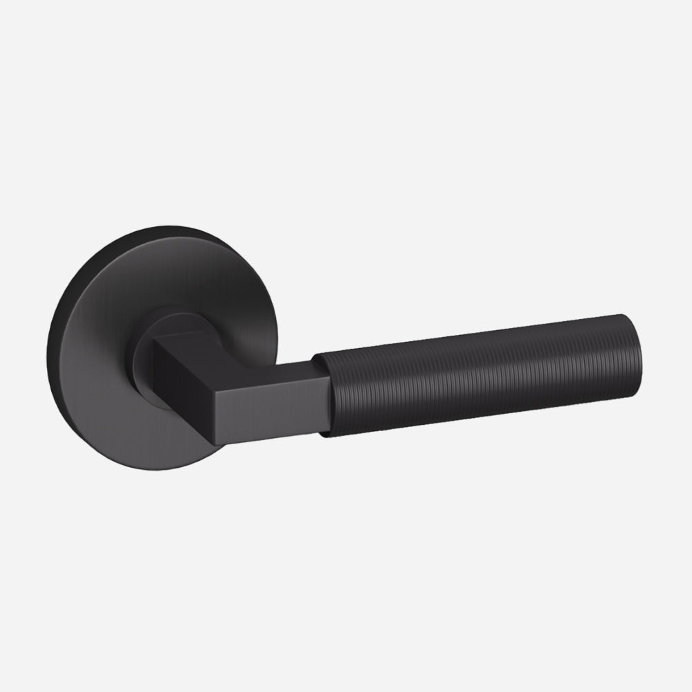 Reeded Bauhaus Door Lever Set