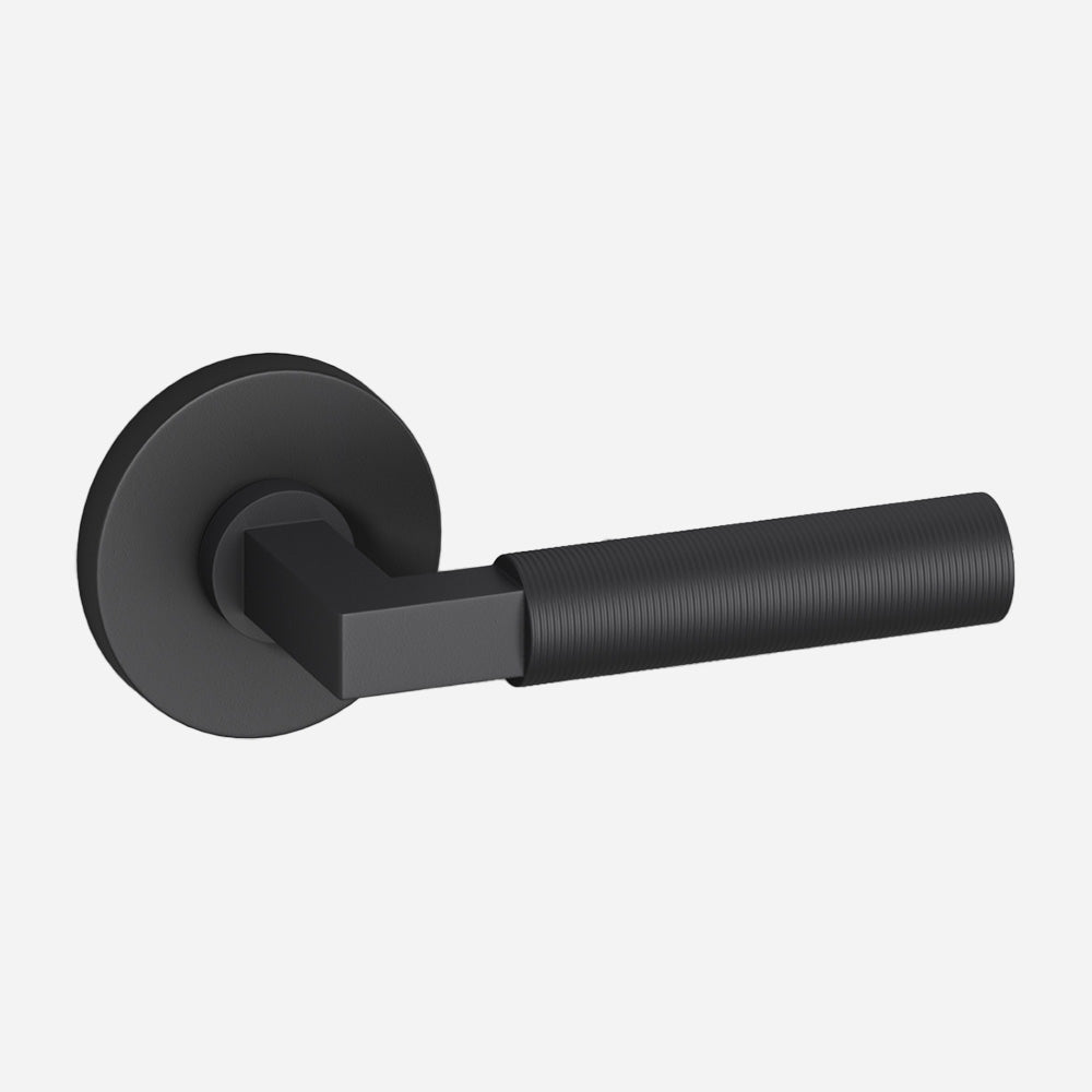 Reeded Bauhaus Door Lever Set