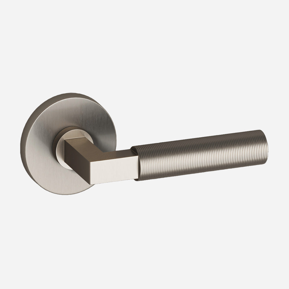 Reeded Bauhaus Door Lever Set