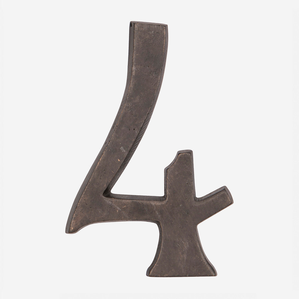 Solid Bronze Traditional House Numbers