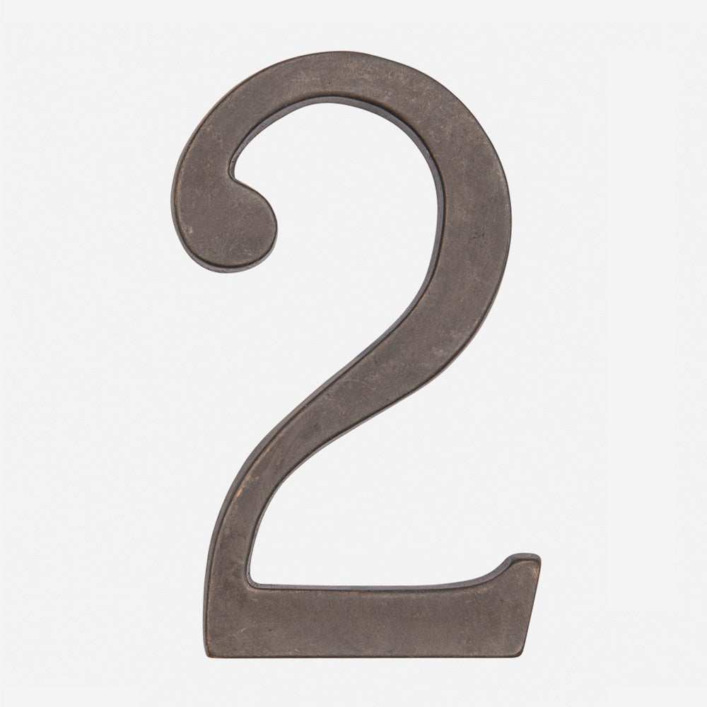 Solid Bronze Traditional House Numbers