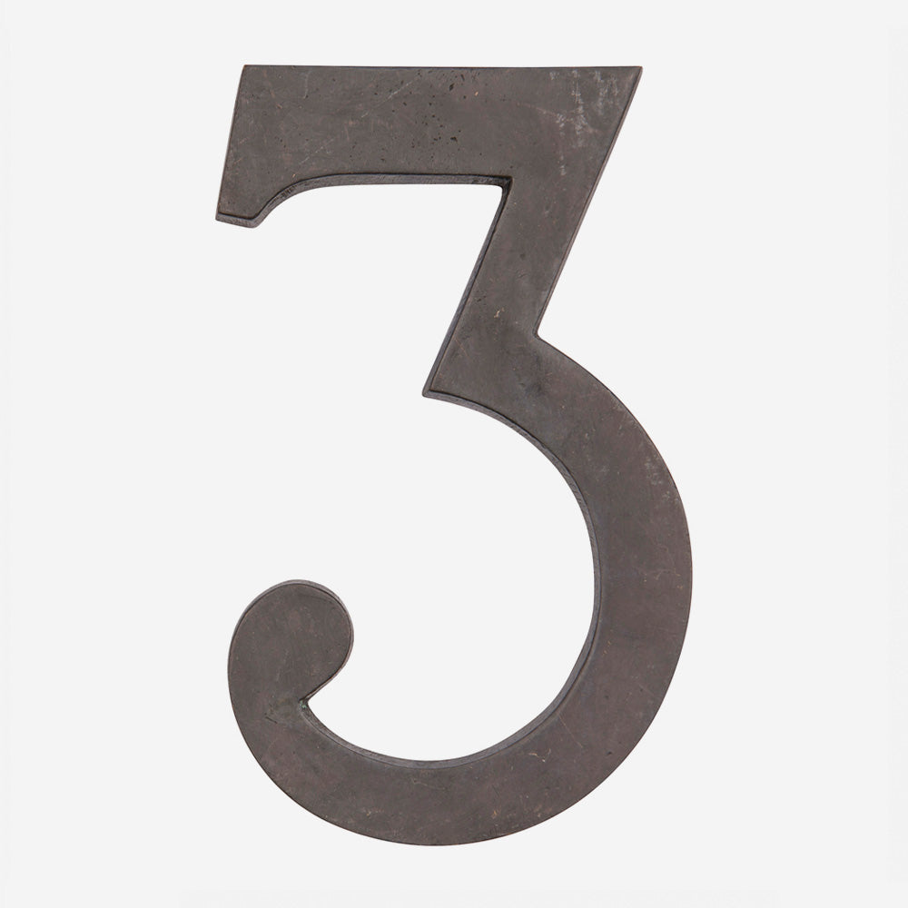 Solid Bronze Traditional House Numbers
