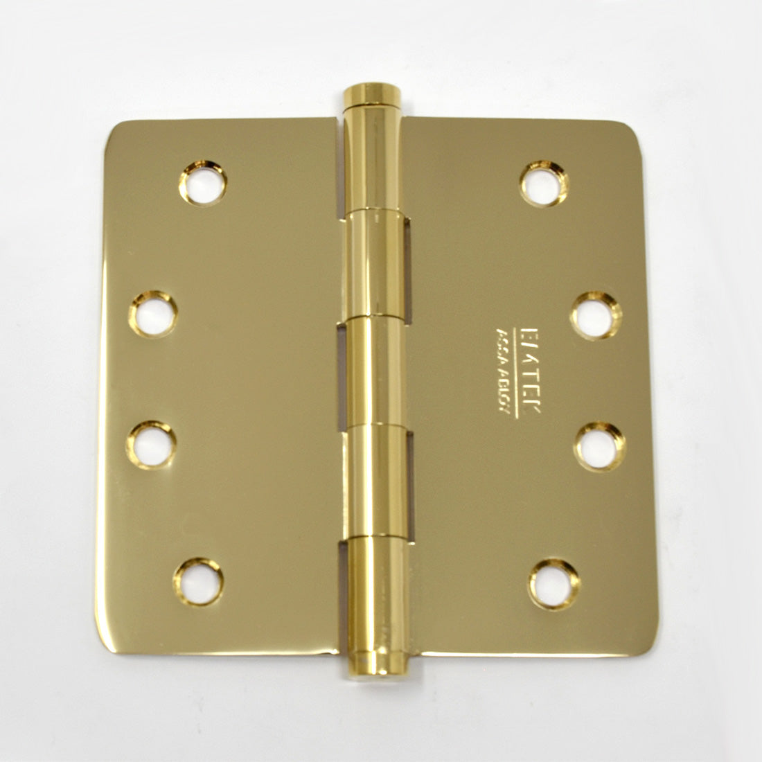 Solid Brass Residential 1/4" Radius Corner Hinge (Pair)