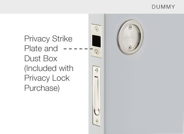 Rolando Round Pocket Door Lock