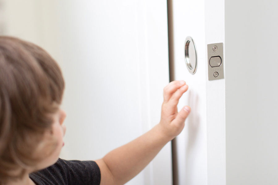 Rolando Round Pocket Door Lock