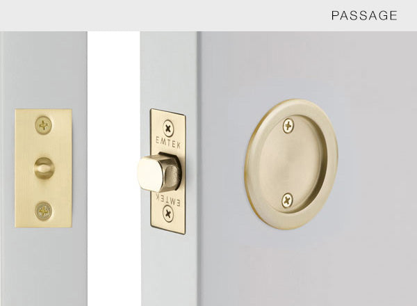 Rolando Round Pocket Door Lock