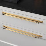 Linear Knurled Bar Cabinet Pull and Backplate