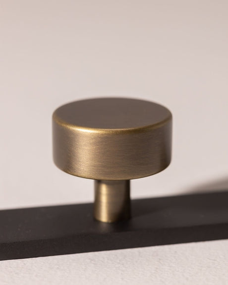 MIX Plain Cabinet Knob & Backplate - Split Finish