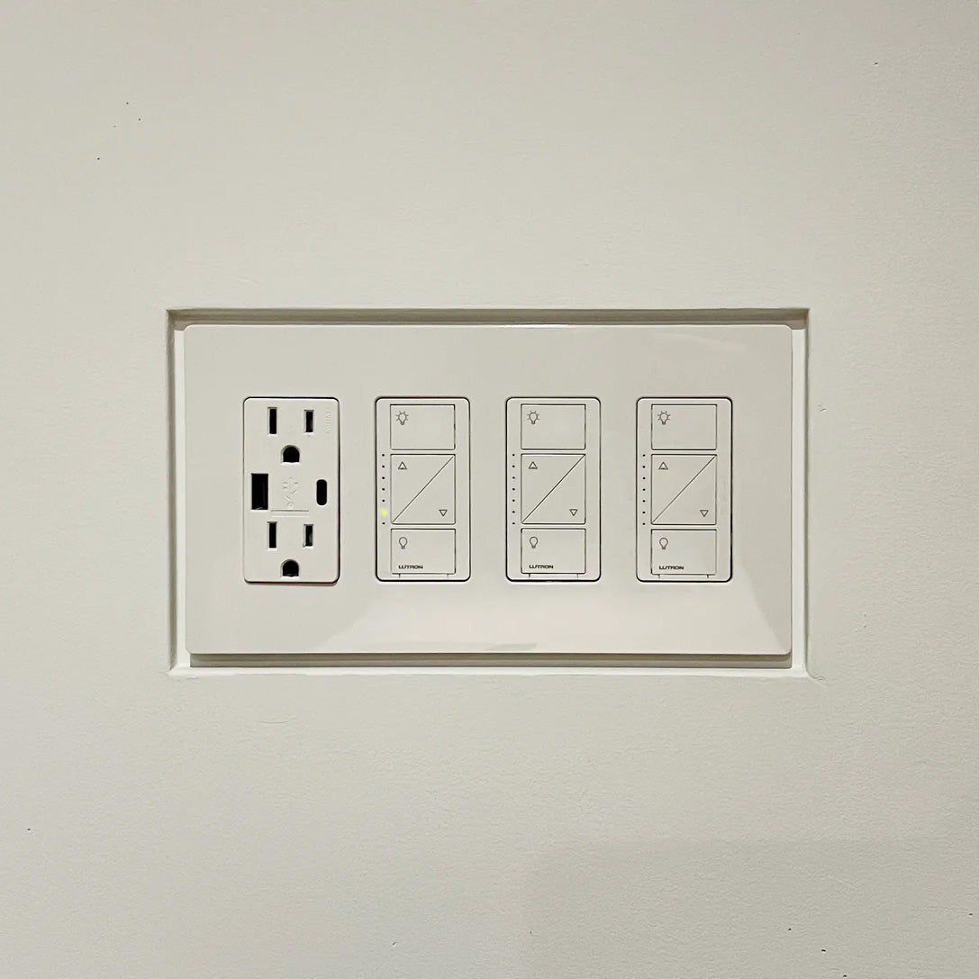 Flush Drywall Luxe Receptacle Mount