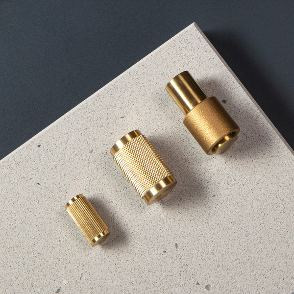 Cross Knurled Cabinet Knob [PAIR]