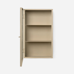 Haze Reeded Glass Wall Cabinet