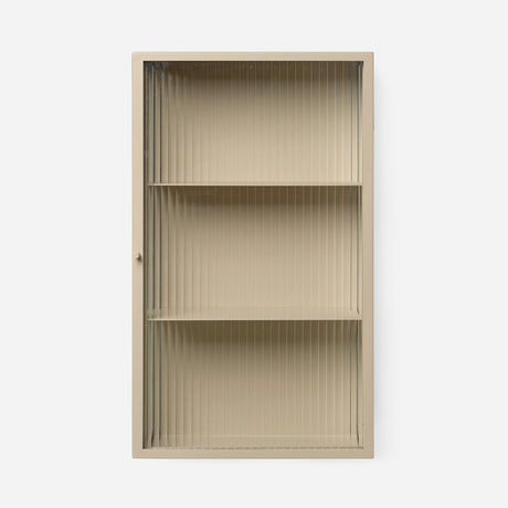 Haze Reeded Glass Wall Cabinet