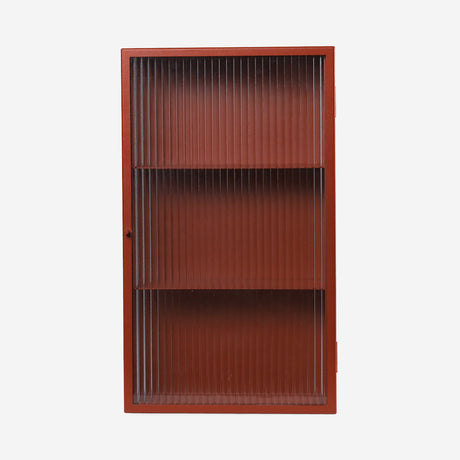 Haze Reeded Glass Wall Cabinet