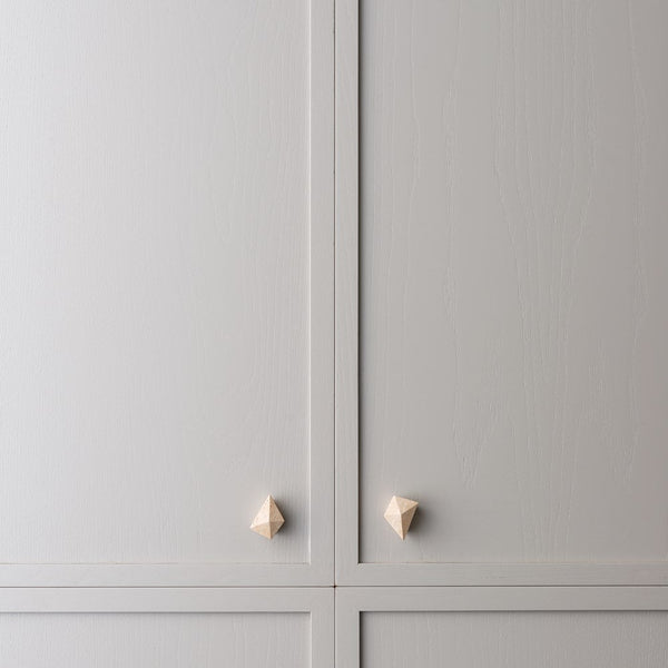 Travertine Prism Cabinet Knob
