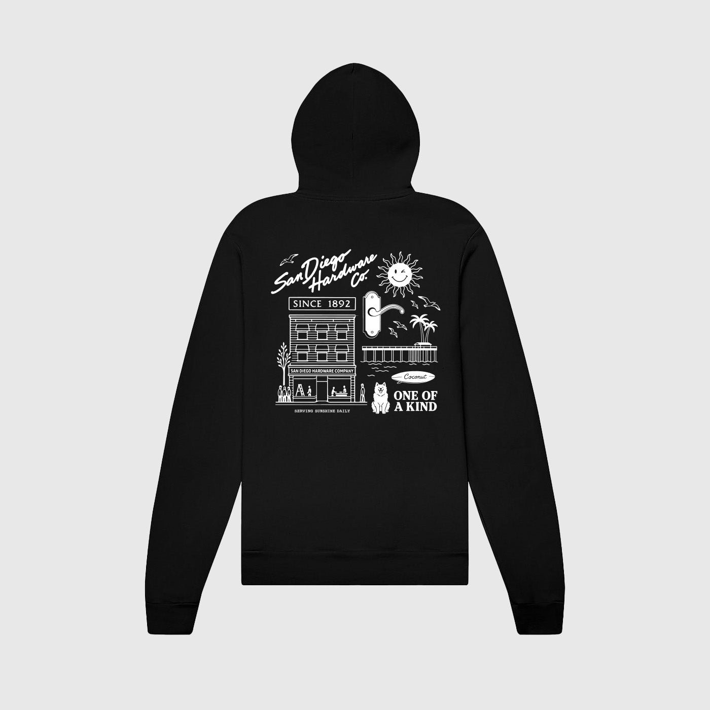 San Diego Hardware Black Fleece Hoodie
