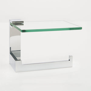 Linear Toilet Paper Holder with Shelf