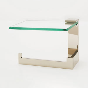 Linear Toilet Paper Holder with Shelf