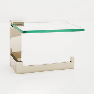 Linear Toilet Paper Holder with Shelf