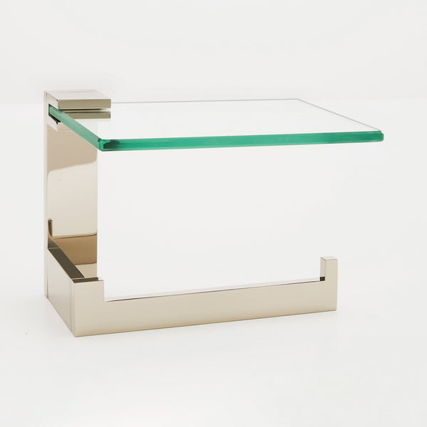 Linear Toilet Paper Holder with Shelf