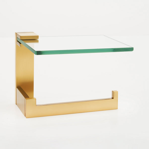Linear Toilet Paper Holder with Shelf