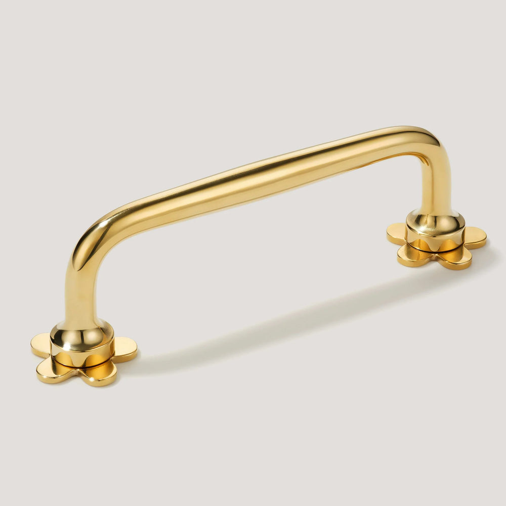 Grayson Cabinet Pull and Flower Backplates