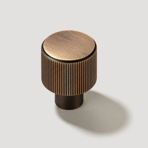 Lennon Grooved Button Cabinet Knob