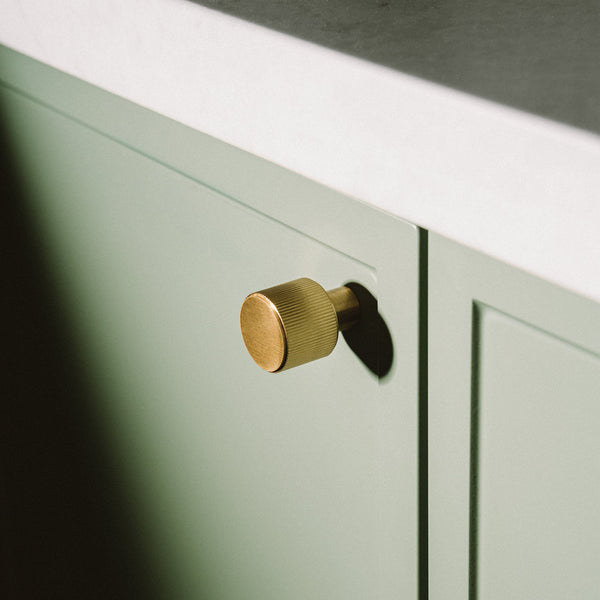 Lennon Grooved Button Cabinet Knob
