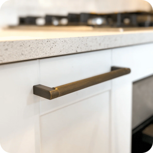 Becker Grooved D-Bar Cabinet Pull