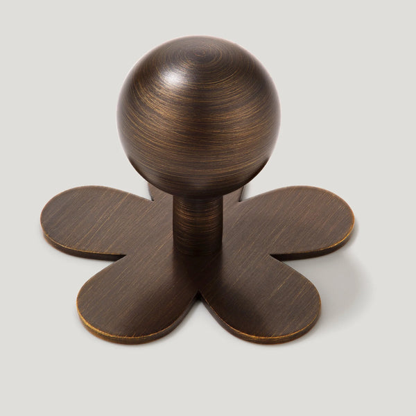 Bobbin Cabinet Knob and Flower Backplate