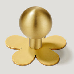 Bobbin Cabinet Knob and Flower Backplate