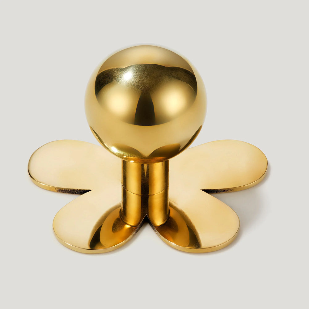 Bobbin Cabinet Knob and Flower Backplate