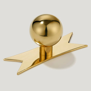 Bobbin Cabinet Knob and Ribbon Backplate