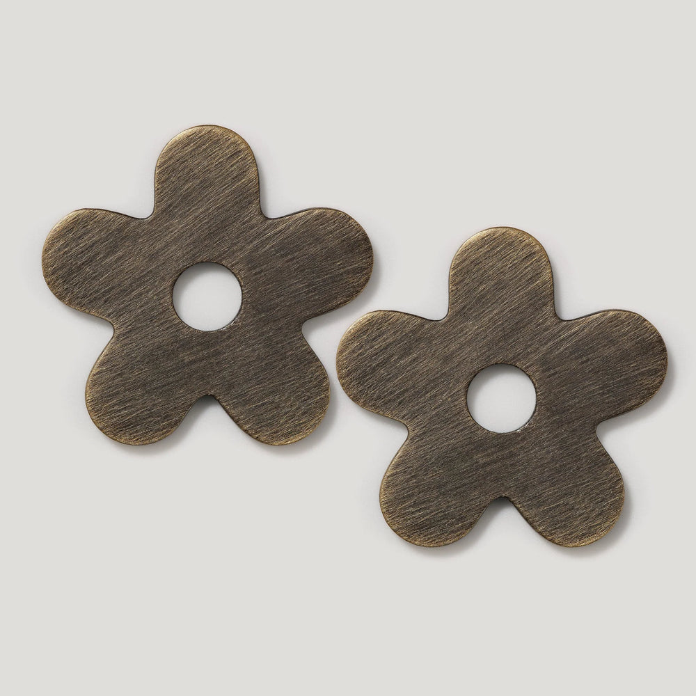 Ada Flower Cabinet Pull Backplates