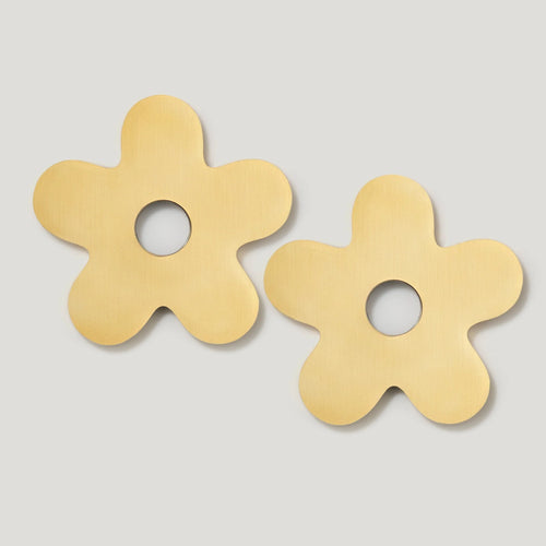 Ada Flower Cabinet Pull Backplates