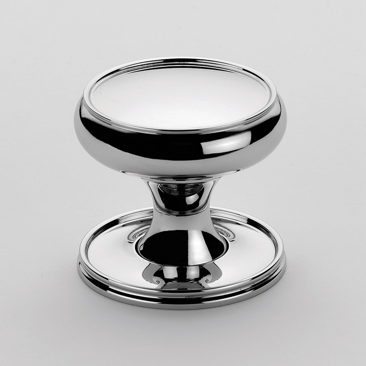 Cushion 0695 Ringed Cabinet Knob on Rose