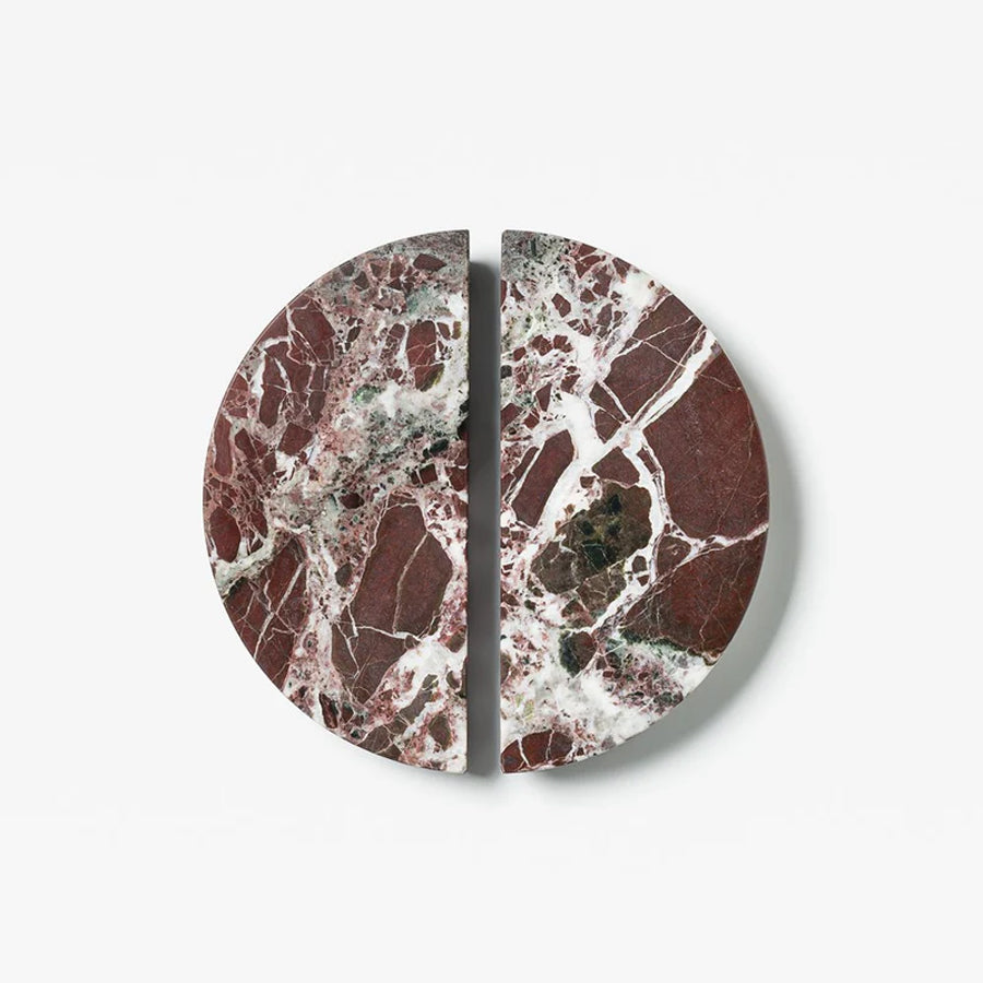 Rosso Marble Arc Handle [PAIR]