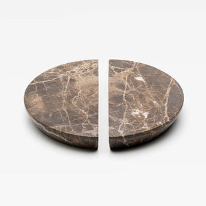 Emperador Marble Arc Handle [Pair]