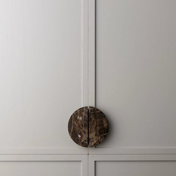 Emperador Marble Arc Handle [Pair]
