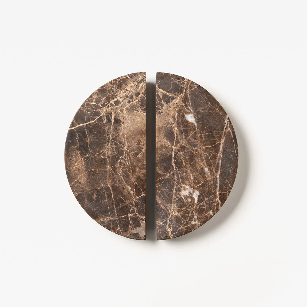 Emperador Marble Arc Handle [Pair]
