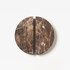 Emperador Marble Arc Handle [Pair]
