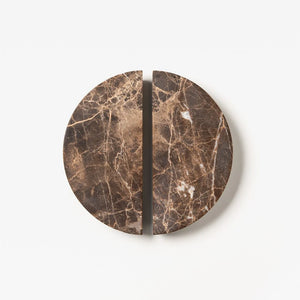 Emperador Marble Arc Handle [Pair]