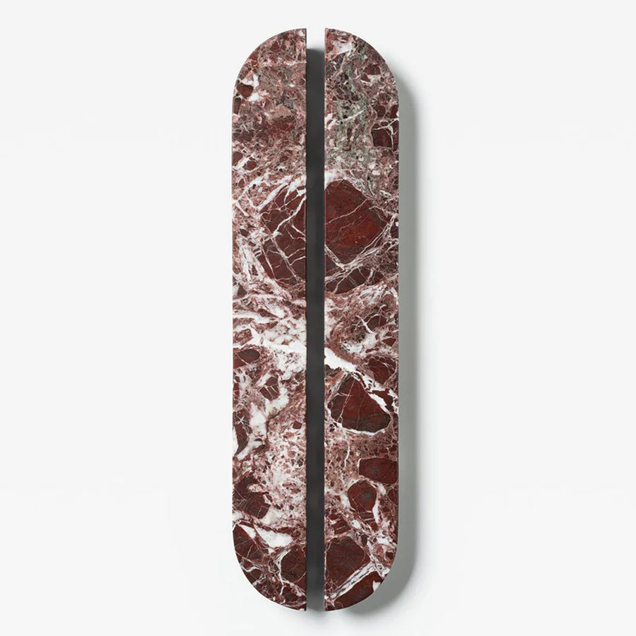 Rosso Marble Large Dot Handle [PAIR]