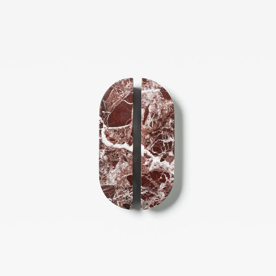 Rosso Marble Small Dot Handle [PAIR]