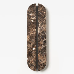 Emperador Marble Large Dot Handle [Pair]
